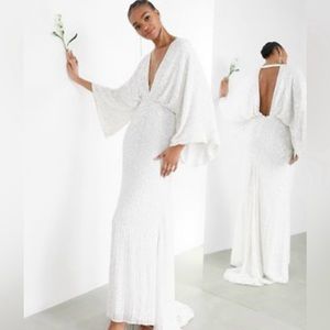 ASOS Kimono Sequin Dress Size 6